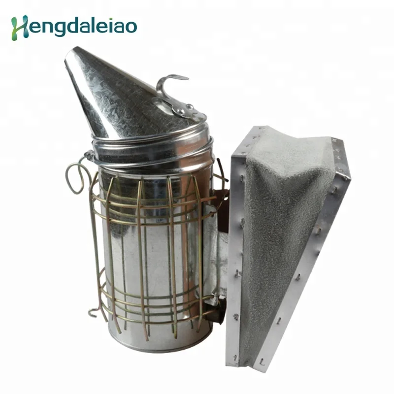 Manual Galvanized Bee Smoker For Beekeeping Equipment