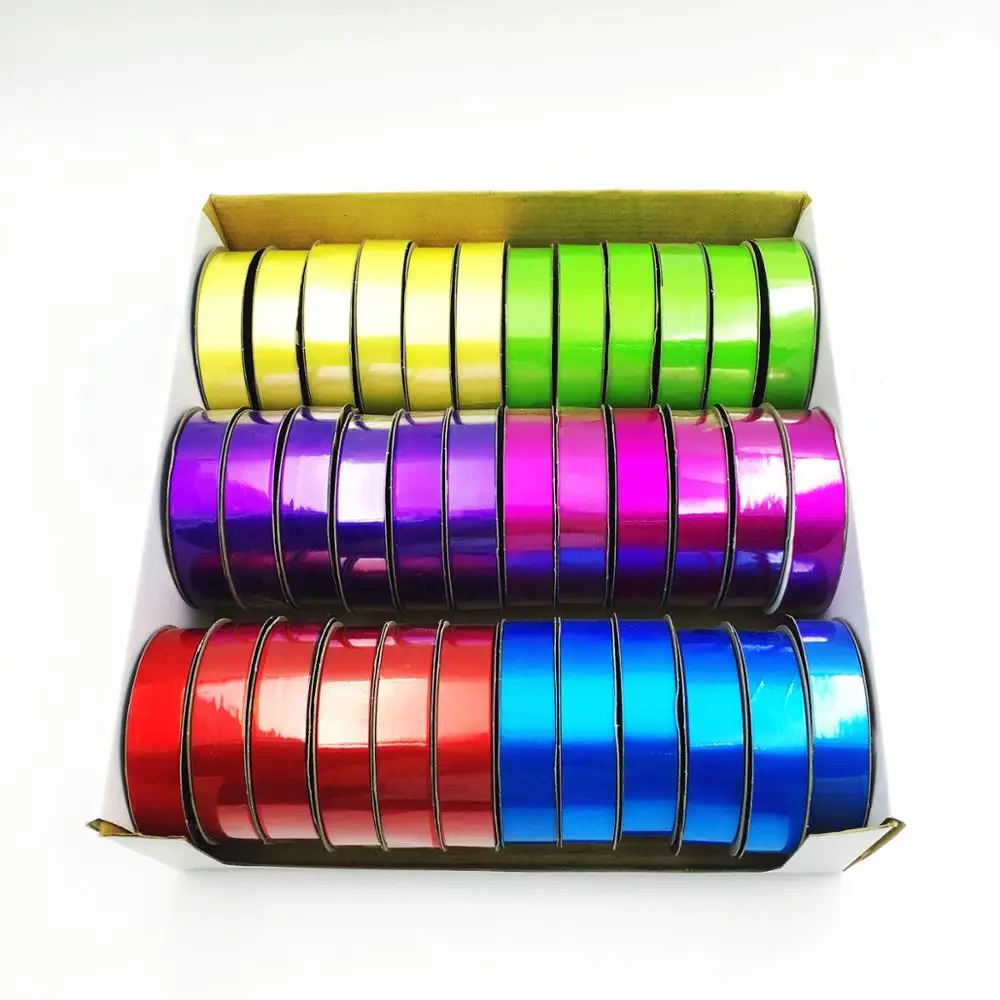 Wholesale 18 mm decorative high gloss gift ribbon for bows