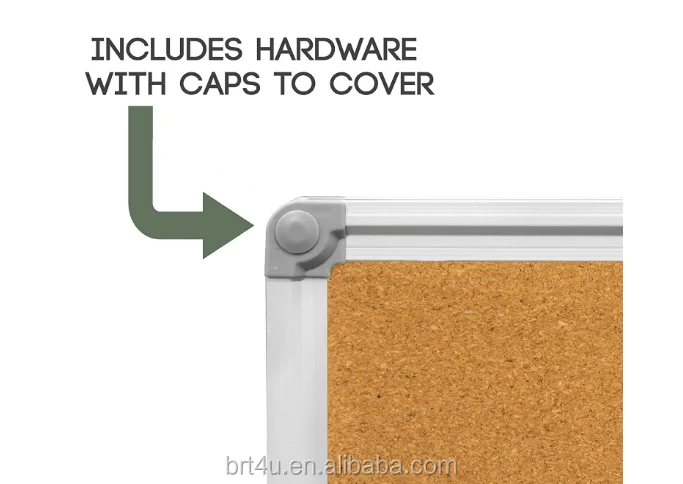 
wall hanging Aluminum Framed Large Bulletin Cork board for Home Office Dorm 
