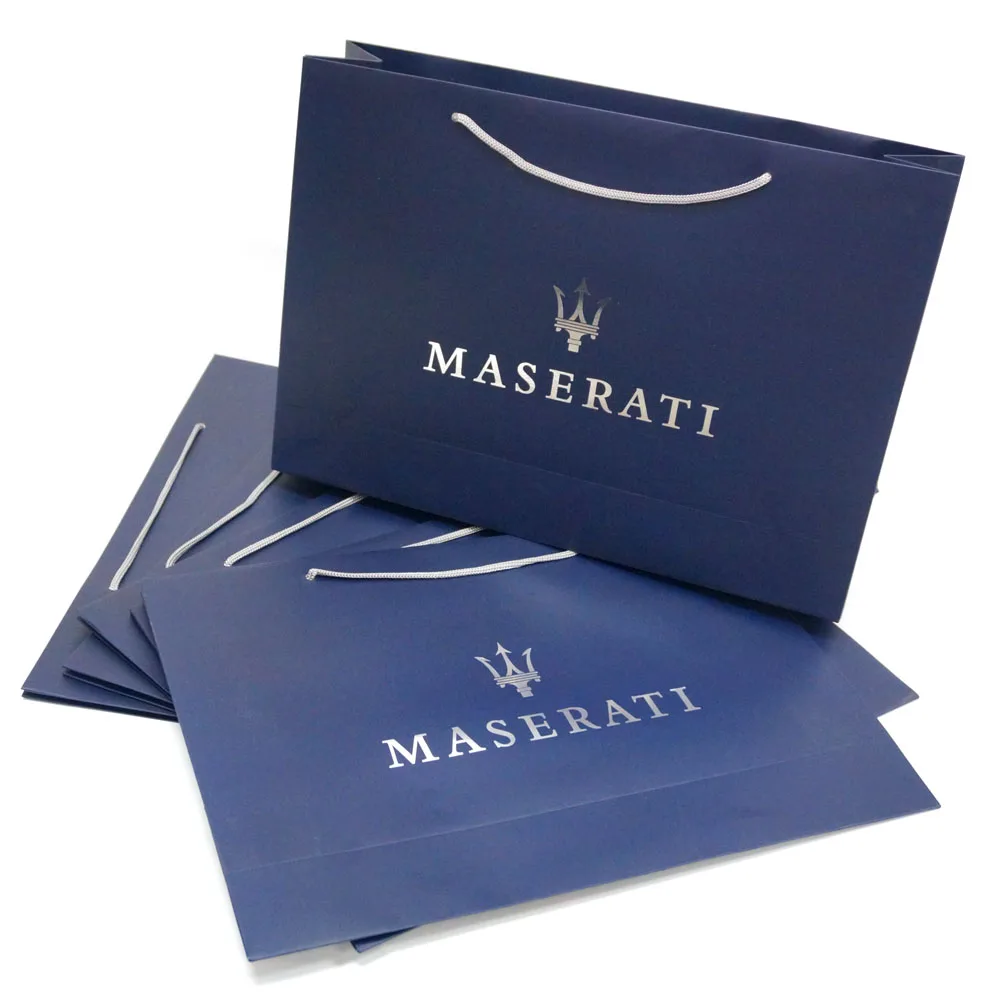 Wholesale custom print apparel cloth bag  paper shopping packaging bag