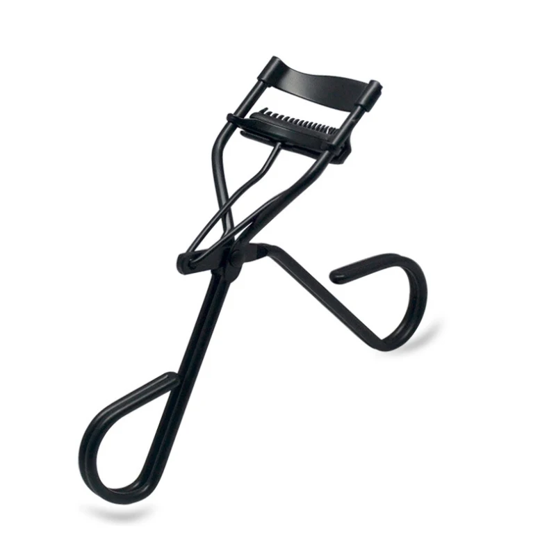 Many stock stainless steel makeup black eyelash curler with comb