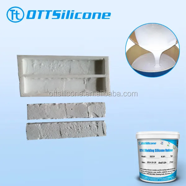 Liquid Raw Material of Silicone Molds for Concrete Mold Making Silicone Rubber Compound RTV 2 Silicone