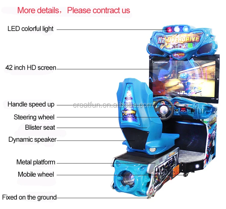 Indoor coin Arcade water Game Driving Equipment racing car game console