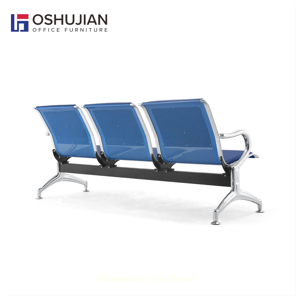 Hot sale airport leather metal waiting chair public waiting room chairs