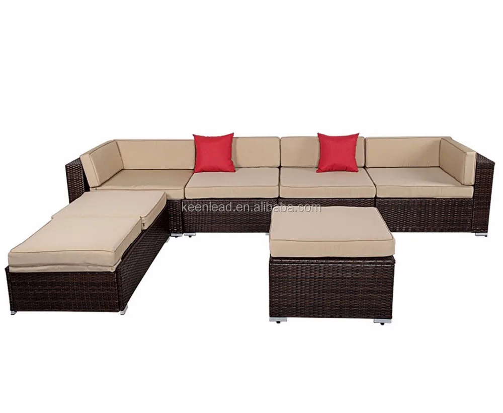 2017 Outdoor Leisure Garden Rattan Gazebo Corner Sofa