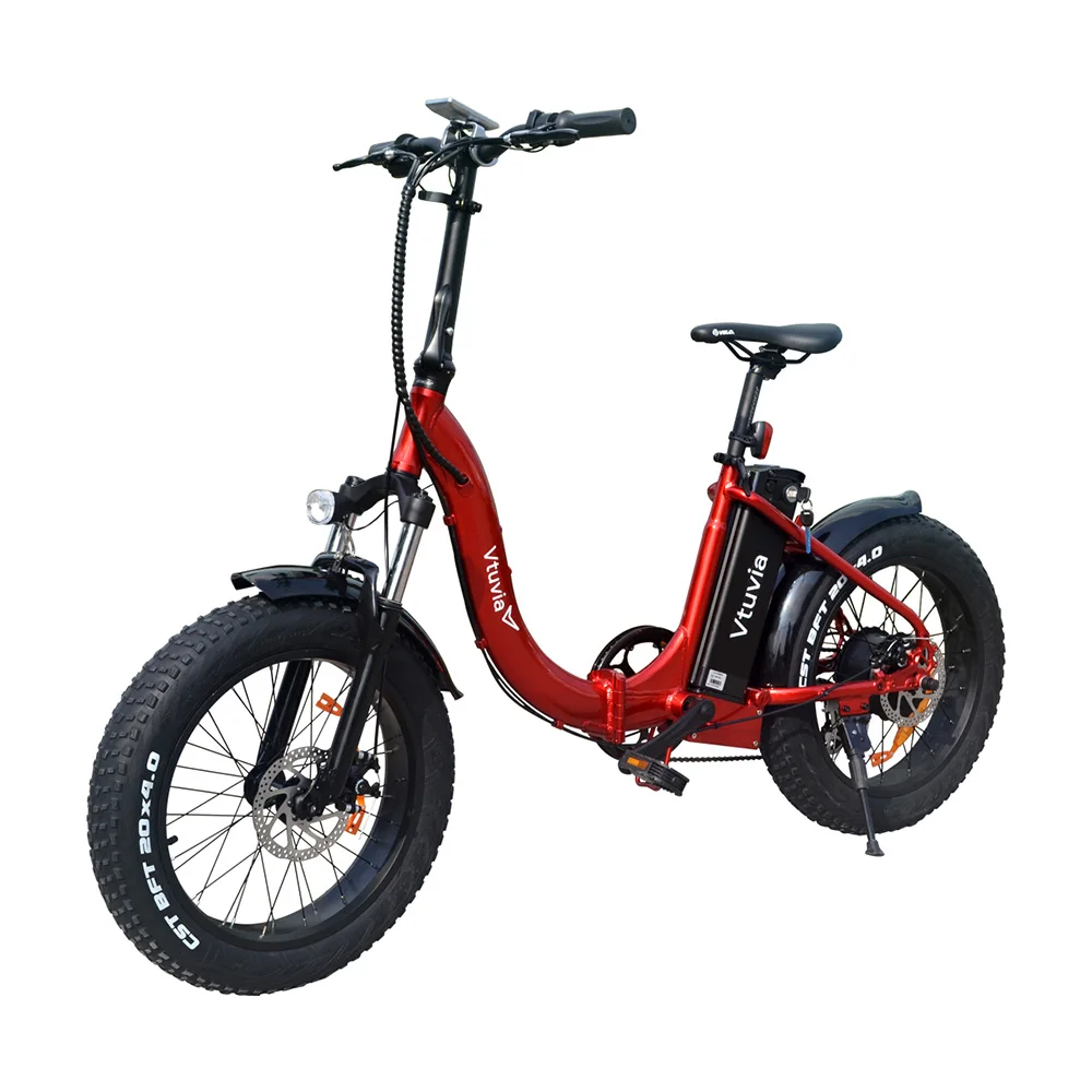 Wholesale 350w 500w 750w folding ebike with 20inch fat tire city road electric bike