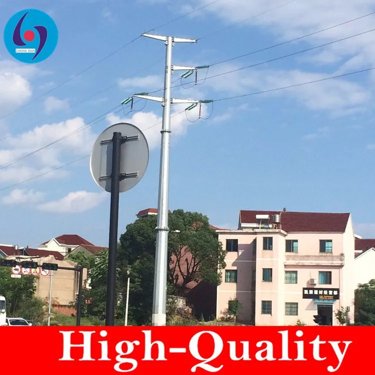 transmission line steel pole tower