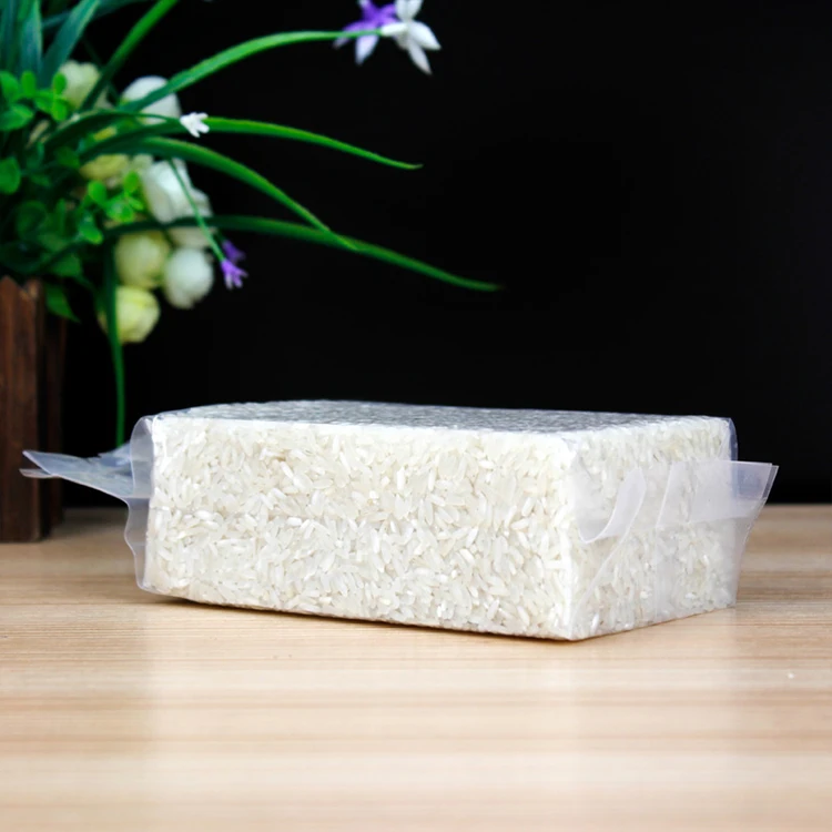 HOYO Custom Side Gusseted Bags Food Grade Vacuum Sealed Rice Packaging Plastic Bag For Rice Packaging