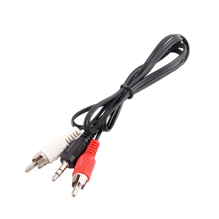 male to male 3.5mm audio cable 3.5mm to 2rca for DVD