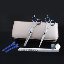 6 polegadas salão de beleza ferramentas de corte Barber Shop Hairdressing Scissors Styling ferramentas profissionais de cabeleireiro tesoura definir