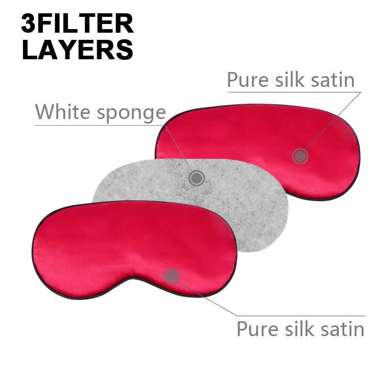 Wholesale Custom 2021 New Double-Side Silk Satin Soft Smooth Travel Sleep Eye Mask For Sleeping