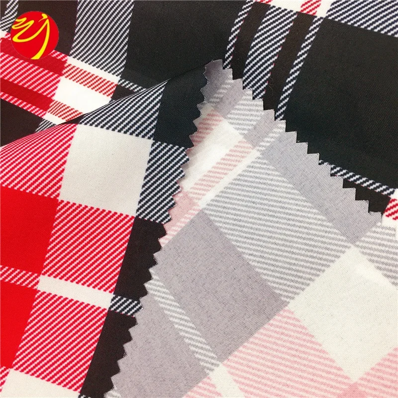 
85GSM Stripe Check Transfer Printed Comforter Microfiber Bedsheet set Fabric 