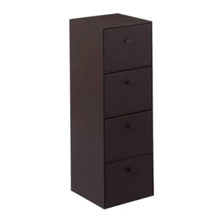 
Home Office 4 Drawer PU Leather Effect CD DVD Storage Box 