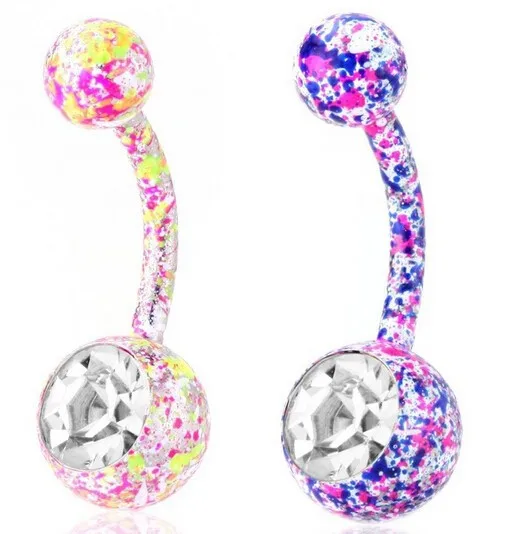 Новое поступление! Нержавеющая сталь невал пирсинг Камуфляж кольцо для пупка Tendy, ювелирное изделие для тела, Nombril