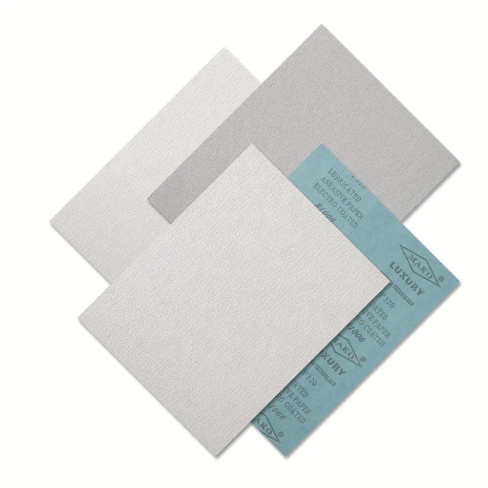 dry abrasive stearate coating sandpaper with latex paper backing for wood and metal sanding