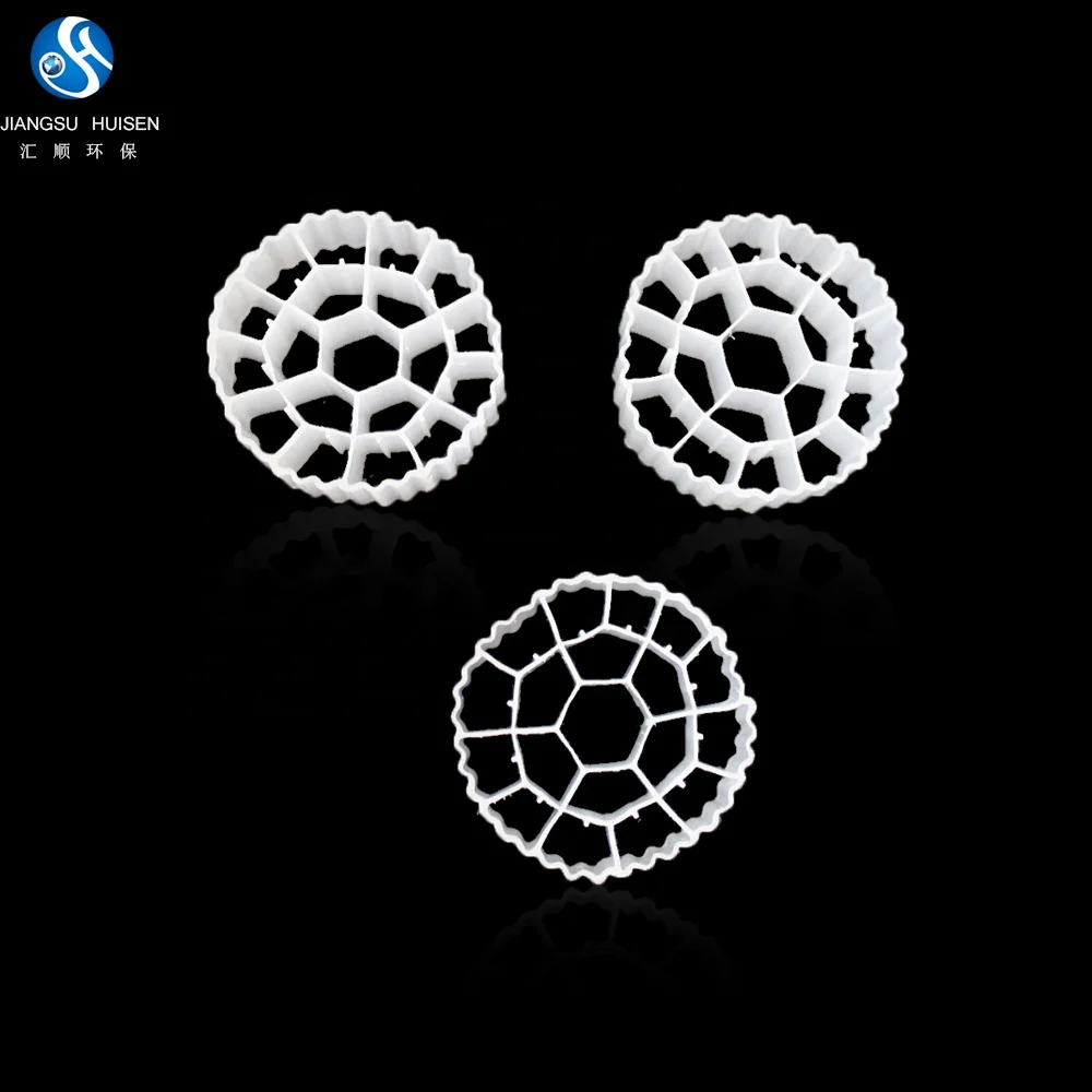 2019 HUISEN moving bed bio reactors media mbbr bio balls media mbbr bio filter K3 bio mbbr media