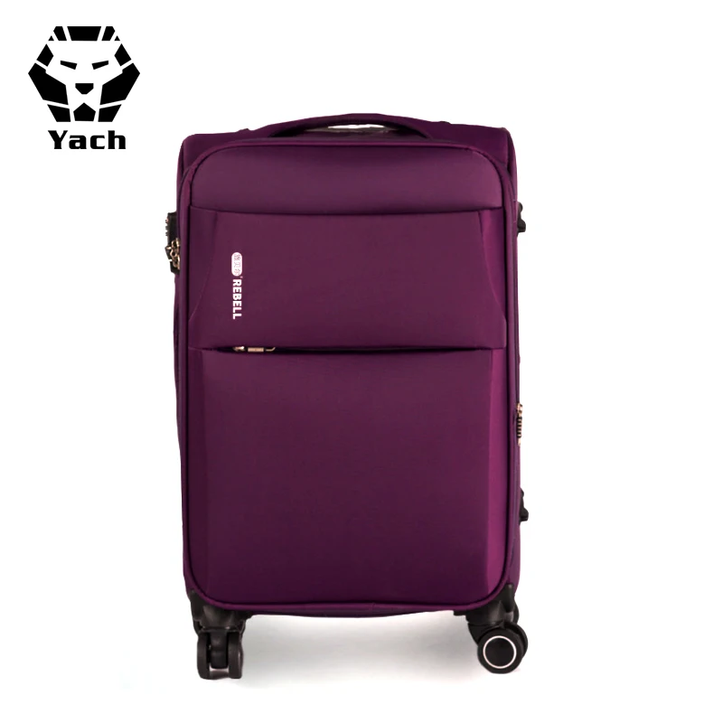 Trolley Baggage Casual Wrinkle Abrasion Resistant Silent Wheels Oxford Suitcase Nylon Aviation Soft Travelling Luggage Set
