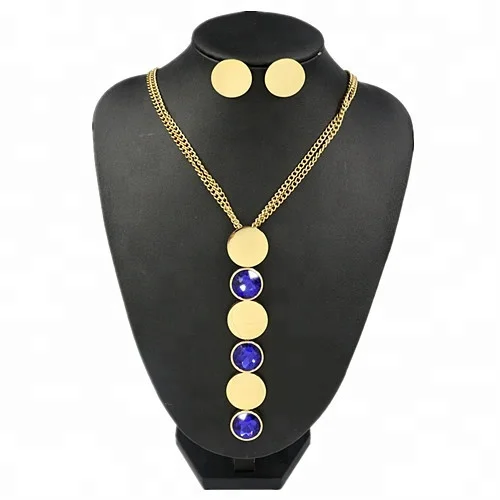 China Stainless Steel Jewelry Supplier hot selling 2018 new design stainless steel jewelry set wholesale