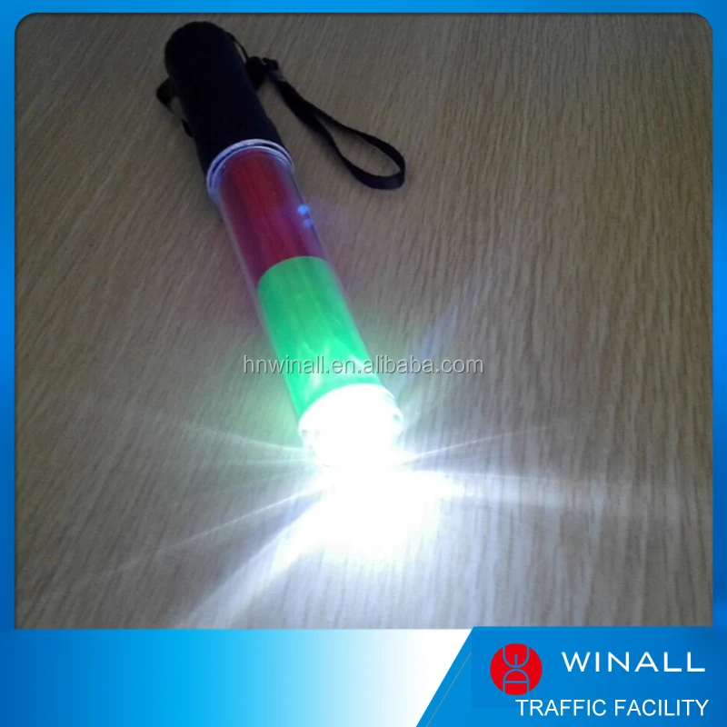 red blue double color traffic baton flashlight sticker red green double color led flashlight wand