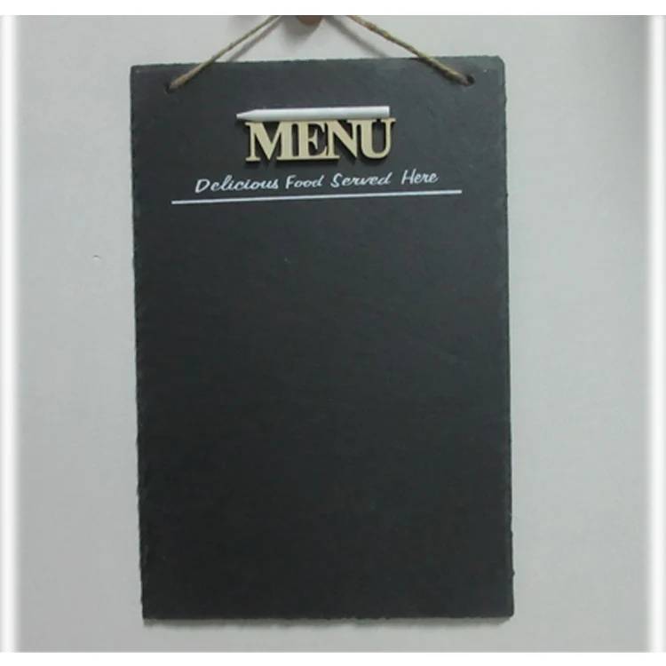 A Sign Kids Stone With Pencil Blackboard Slate