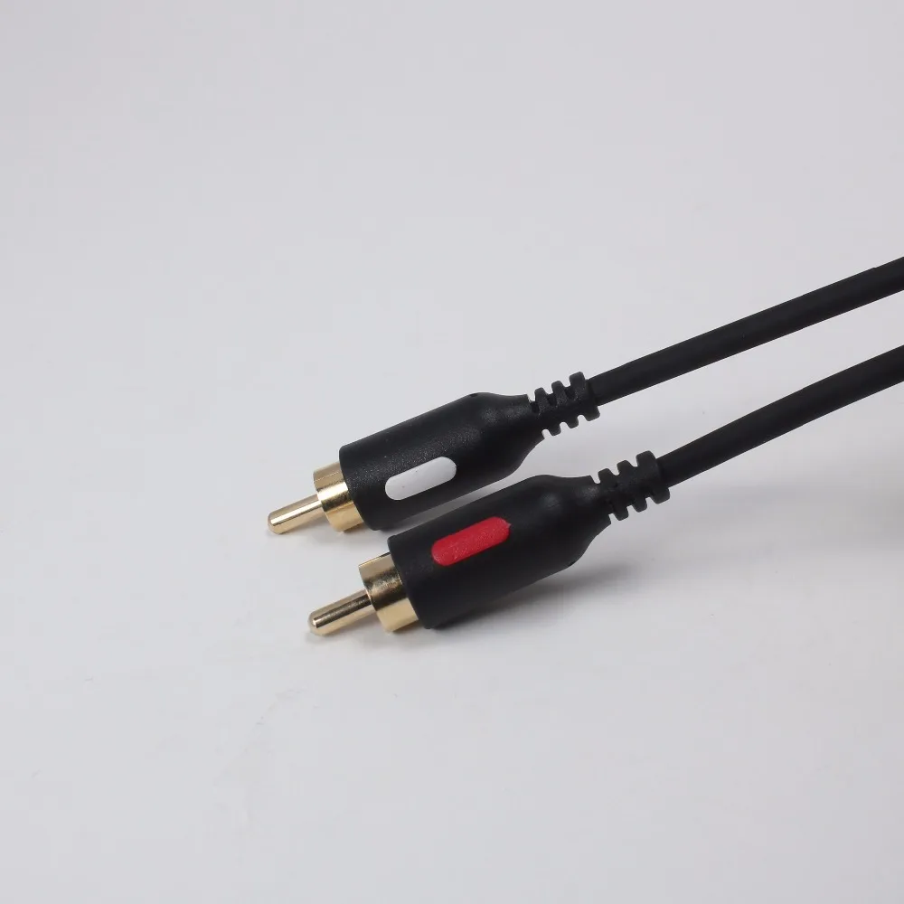 
budi 3.5mm rca cable RCA jack plug to 2 RCA male stereo aux cable audio speaker adapter cable from budi factory 