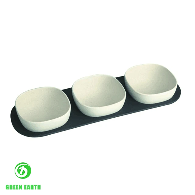 
eco friendly bamboo fruit bowl Customized pattern plastic kids bowl hot sale coconut shell bowl 