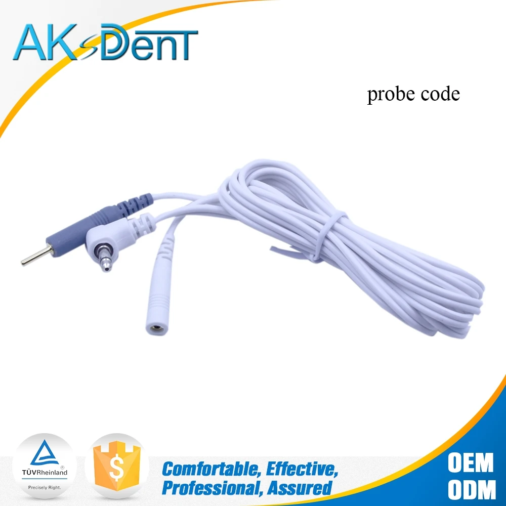AKsDenT E-A Dental Endodontic teeth Root Canal Finder Apex Locator accessories probe cord file holder contrary electrode
