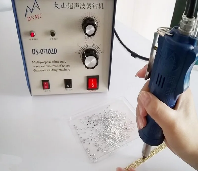 New ultrasonic hot fix setting machine portable rhinestone machine for sale