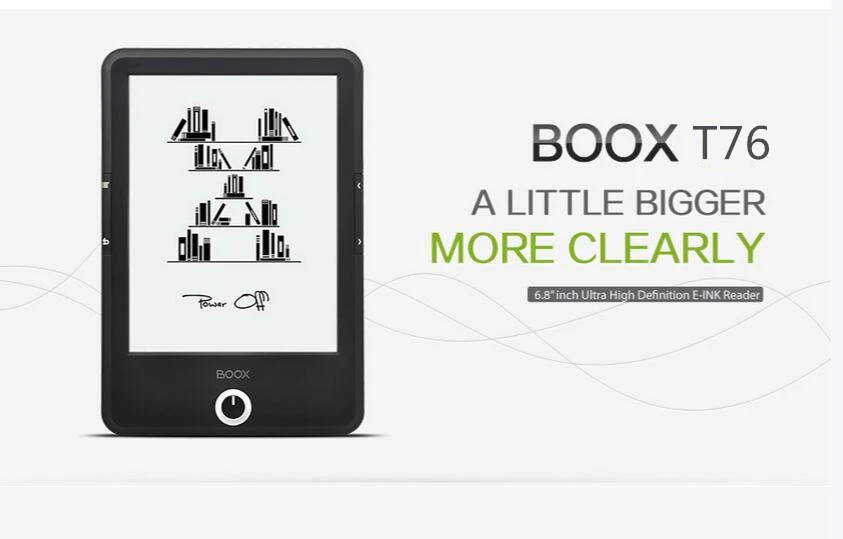 Новейший 6 8 дюймов Carta ОНИКС Boox T76ML чтения электронных книг считыватель штрих-кода с 2 Цвет передний свет отлично сохраняет тепло холодной для продажи