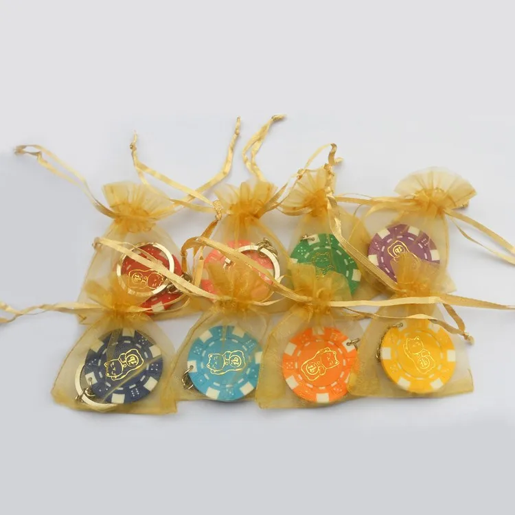 dice key chian with your logo on both side