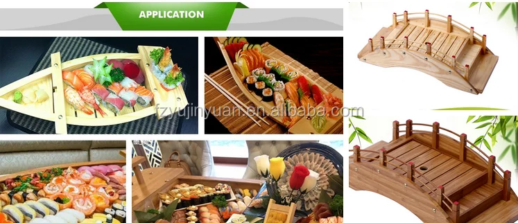Plate Tray Container Kit Wooden Sushi Boat