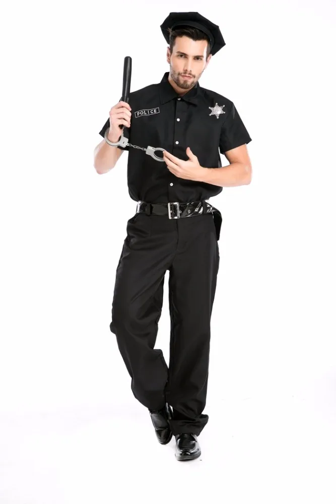 Mens Policeman Police Officer Halloween Costume