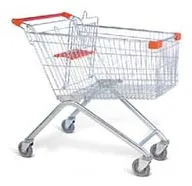 
Europe style shopping trolley/cart in supermarket /store/grocery 