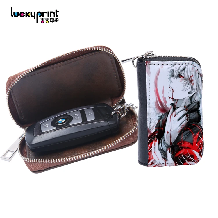 2018 New Products Blank Sublimation Leather Car Key Case, Rifd Car Key Case Mini Bag, Custom Printing Car Key Case Shell
