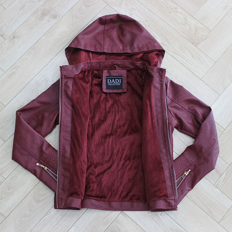 Venta al por mayor de las mujeres PU chaqueta ocio y motorstyle elegante PU chaqueta