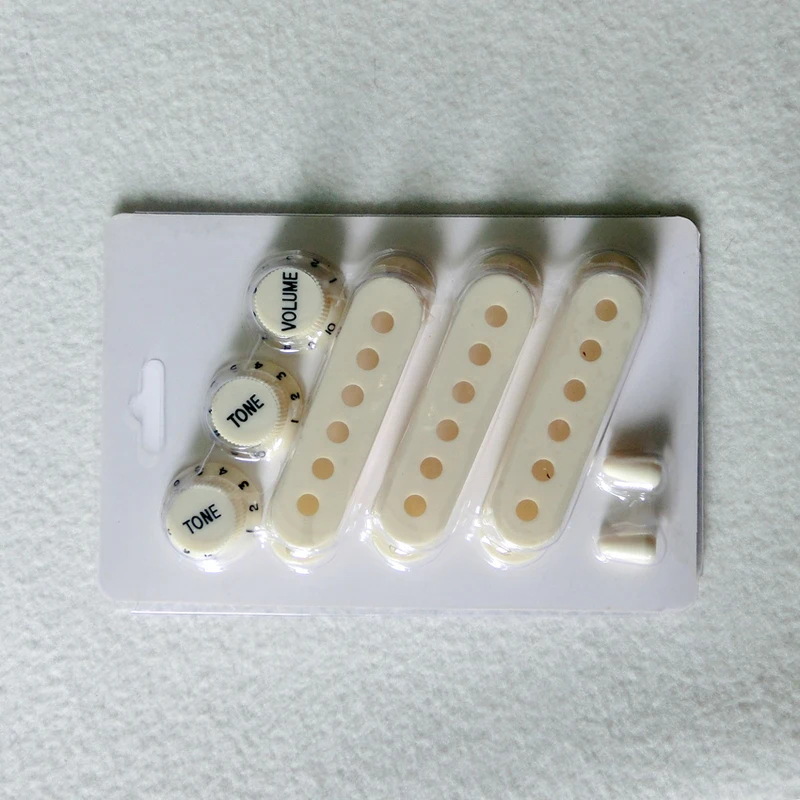 Best selling guitar kit vintage color ST electric guitar covers knobs with switch tip guitar kit