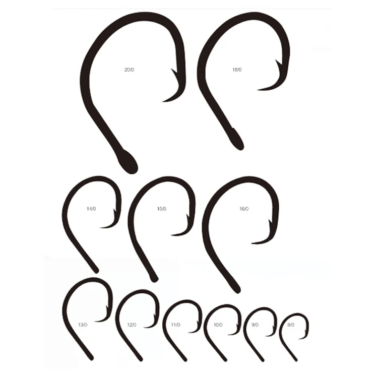 
Wholesale Tuna circle fishing hook high carbon steel hook 