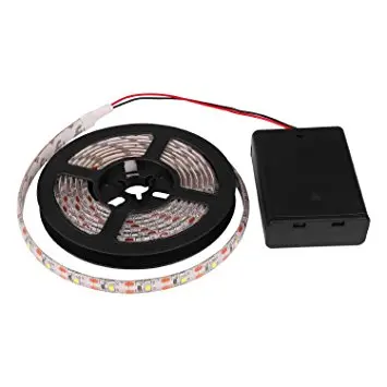remote controlled battery operated flexible led strip light