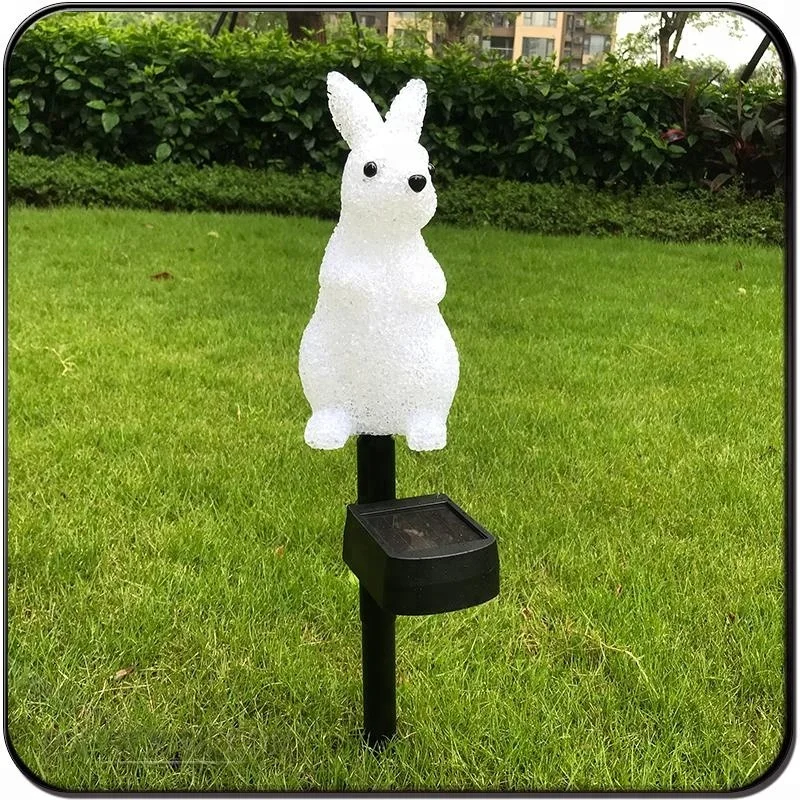  Уличные светодиодные садовые светильники TOPREX DECOR полюс 35 см кролик-кролик из ЭВА со светодиодной