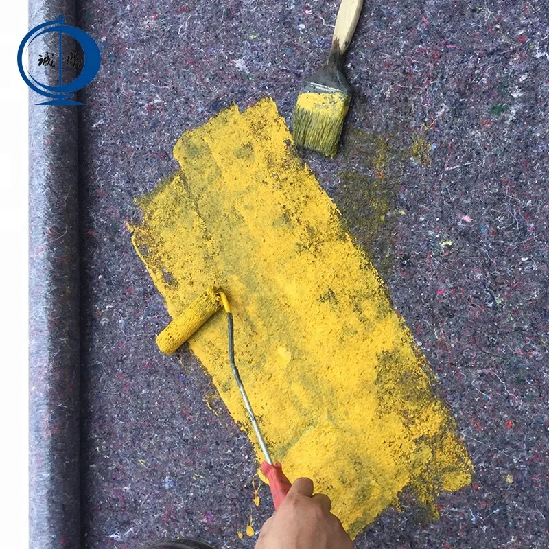 Cheap high quality grey painter felt fabric rolls floor protector mat