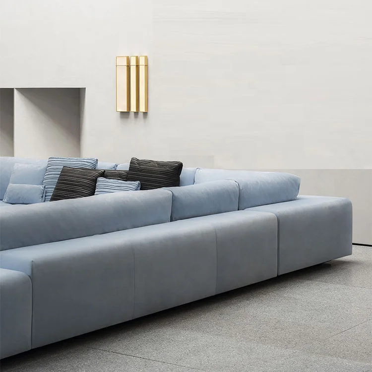 Light luxury color matching combination sofa set high-end living room furniture sofa sample design corner sofa set