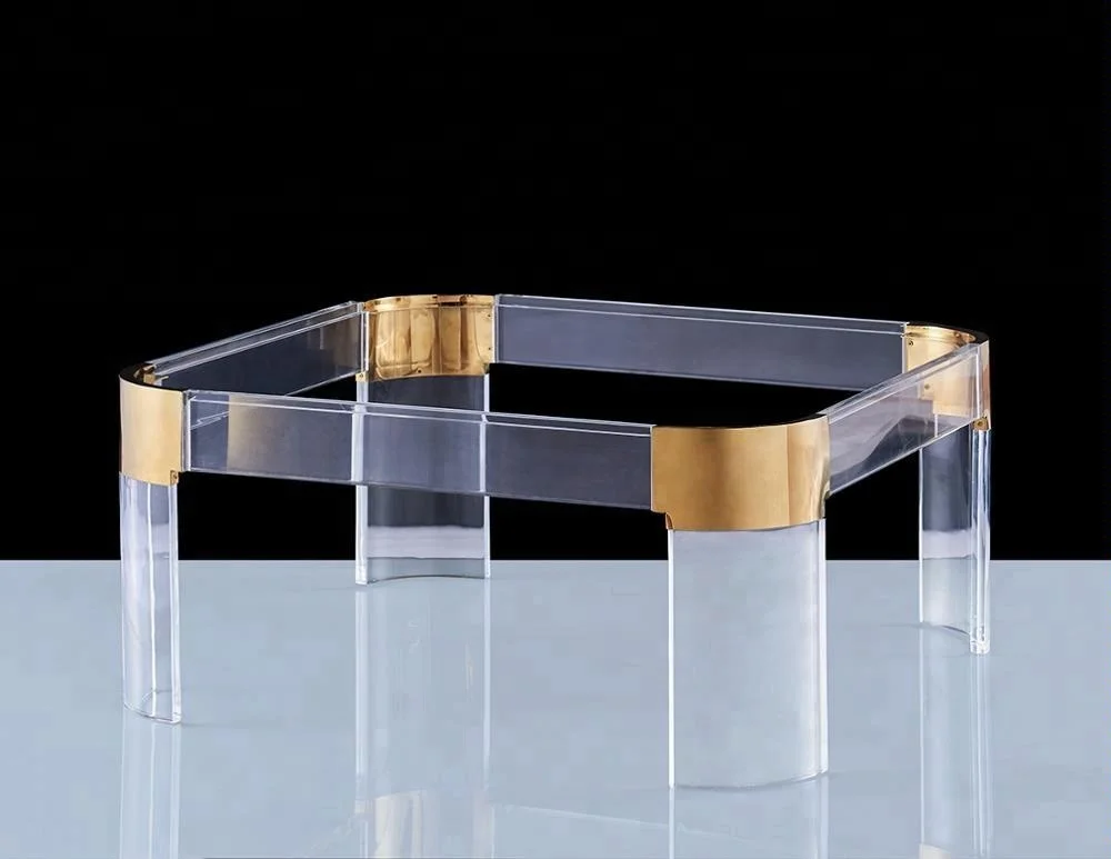 
Hot sale fashional home furniture clear acrylic table 