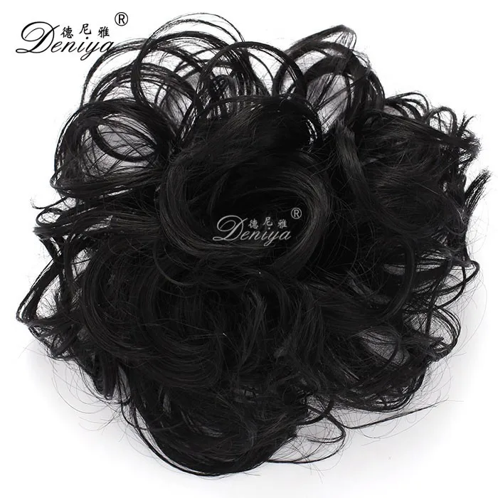 Small messy Hair Bun Chignon dance hair pieces make your own hair pieces