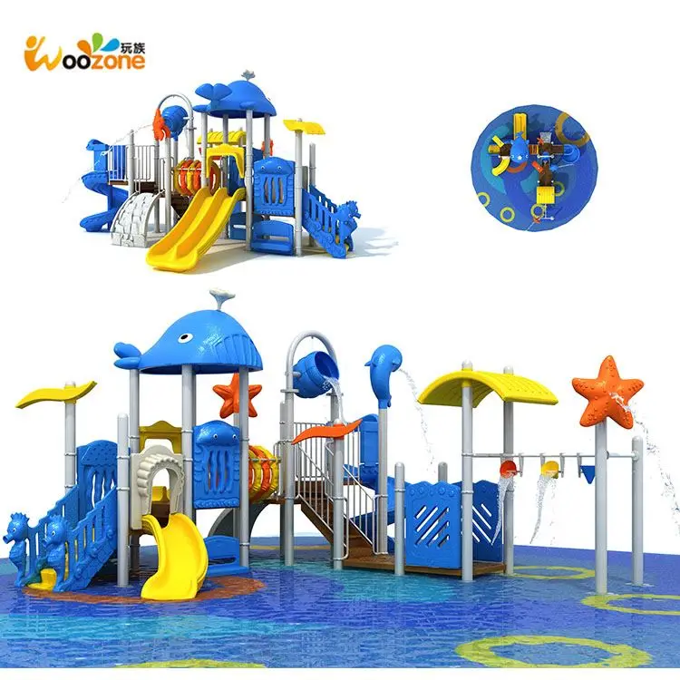 Amusement park toys large children plastic slides kids outdoor playground