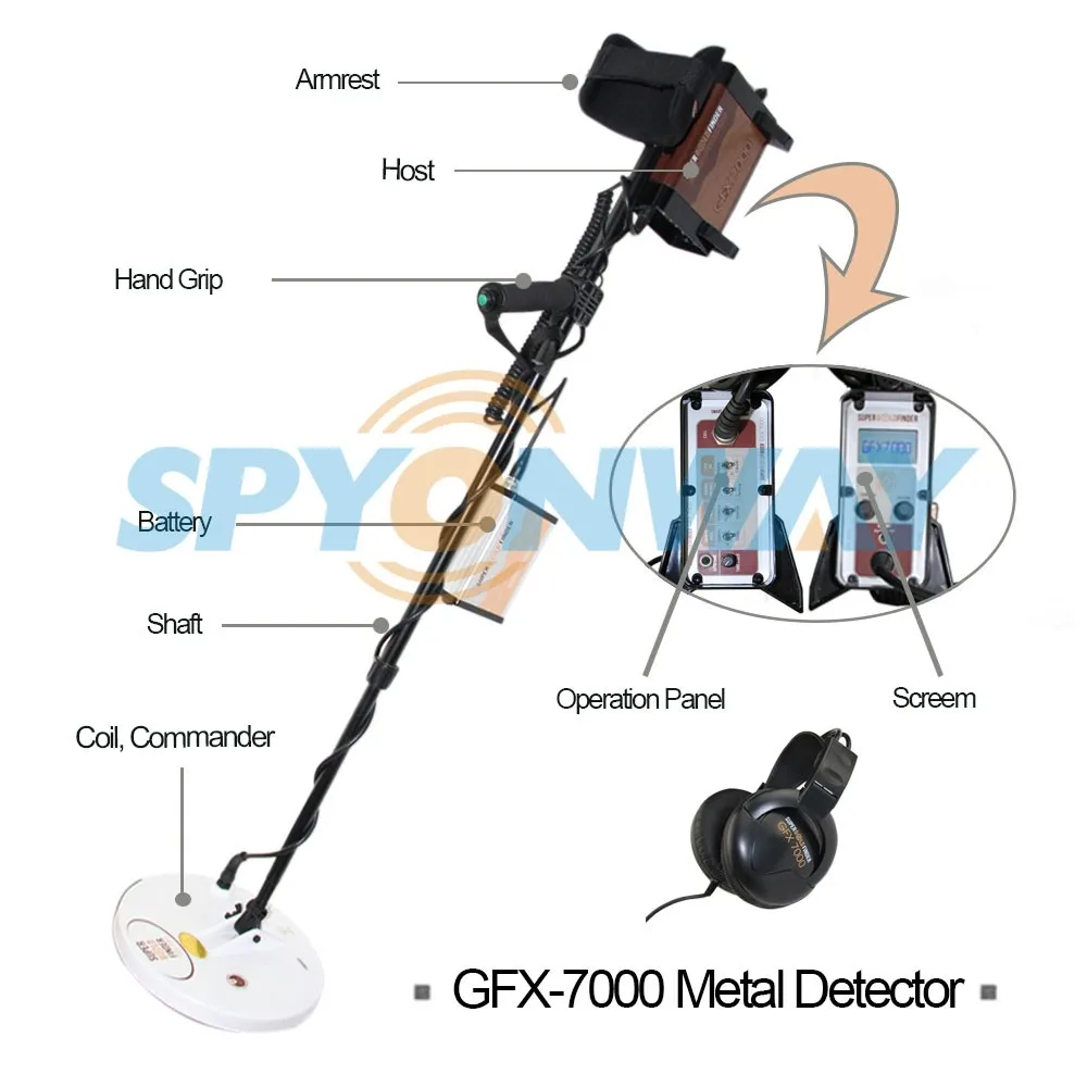 Chinese Cheap Metal Detector Gold Finder Detector Sensor GFX 7000