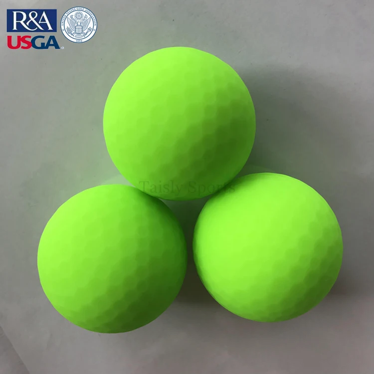 
low price golf ball green color tournament ball 