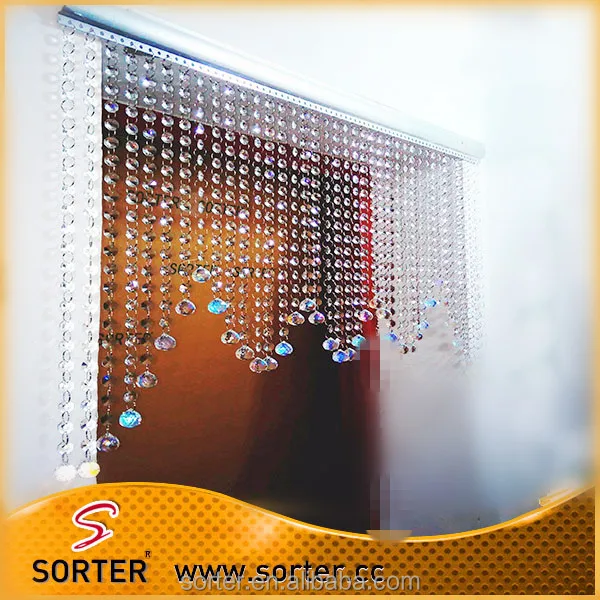 New style crystal bead door curtain for home/hotel/cafe/bar/salon decoration