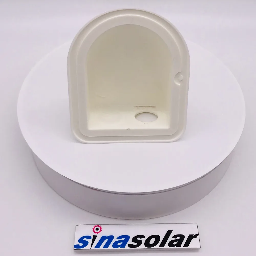 White  Single/Double IP66 Waterproof ABS Solar Mounting Bracket Cable Entry Gland For Caravan RV Boat Motorhome