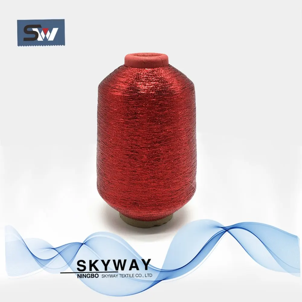 
MX type red metallic lurex thread polyester metallic yarn for carpet and curtain  (60727813122)