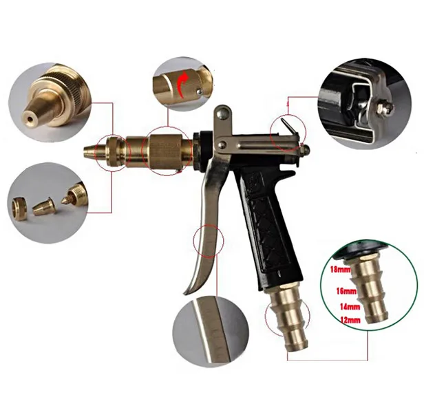 Ilot High Pressure Brass Car Wash Water Spray Gun